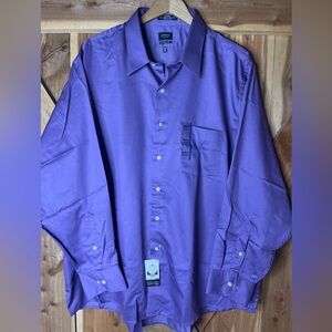 New with tags Men's Arrow Classic Fit Sateen wrinkle free Dress Shirt 18 34/35